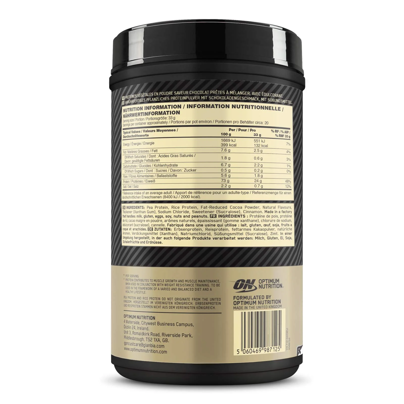 Optimum Nutrition Gold Standard 100% Plant 684g - Image 3