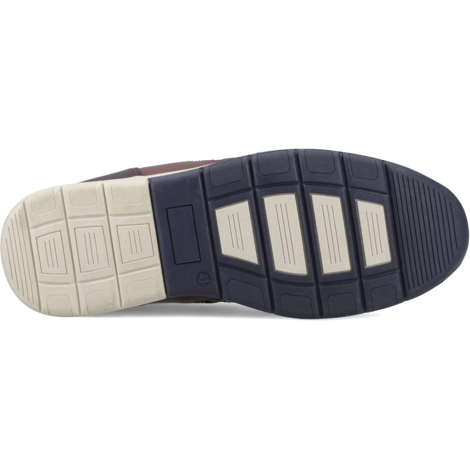 Pod Mens Arrow Casual Shoe Navy/Tan - Image 3