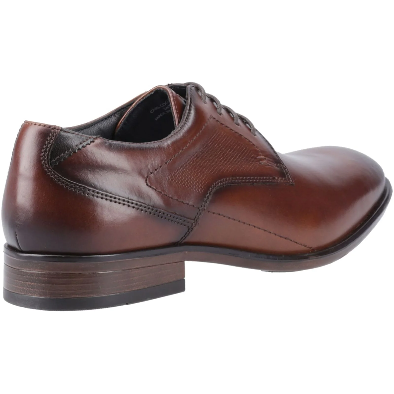 Pod Mens Carl Derby Shoes Cognac - Image 4