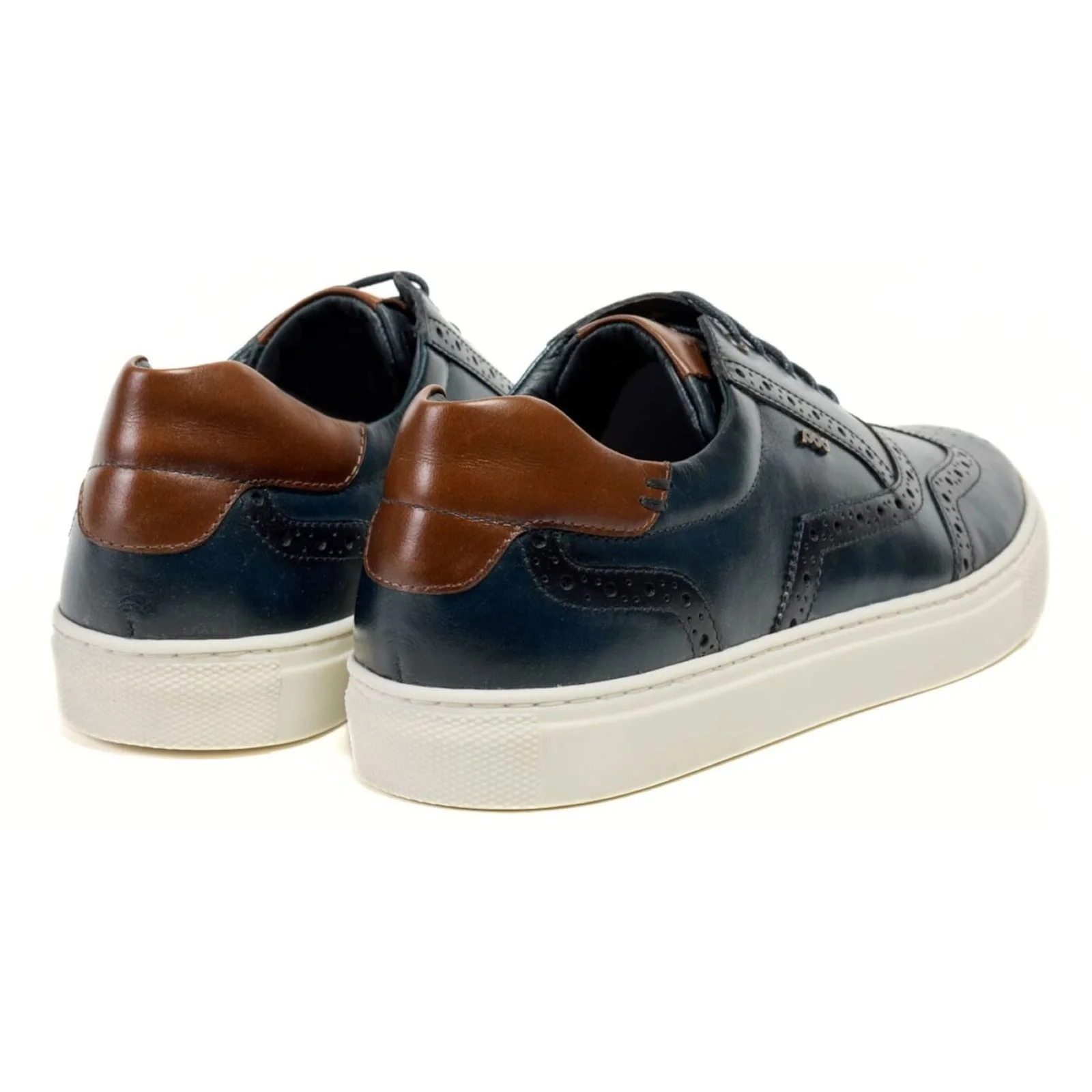 Pod Mens Dobbs Brogue Navy - Image 3