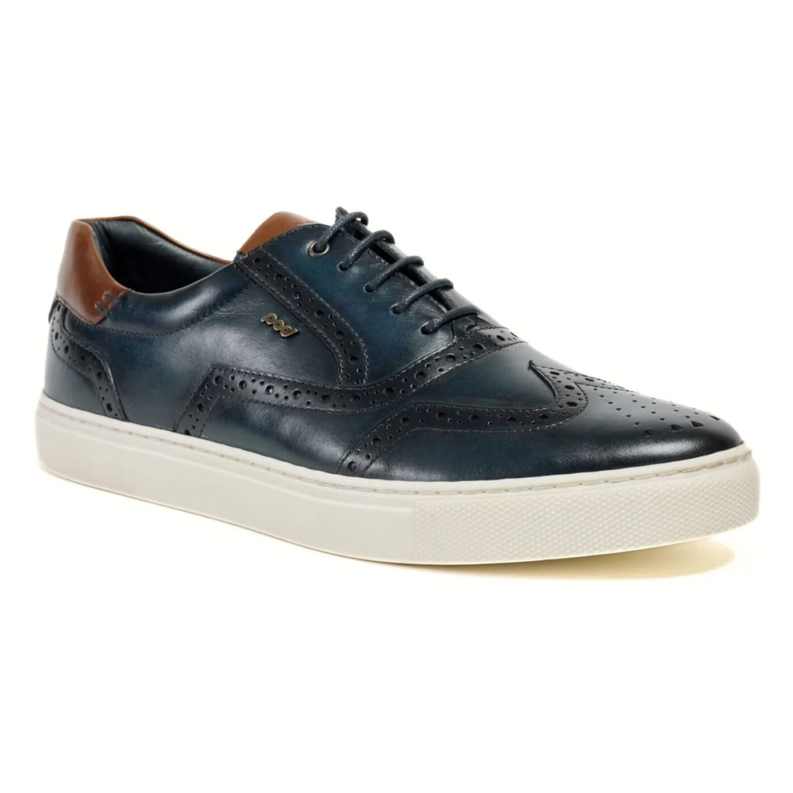 Pod Mens Dobbs Brogue Navy - Image 5