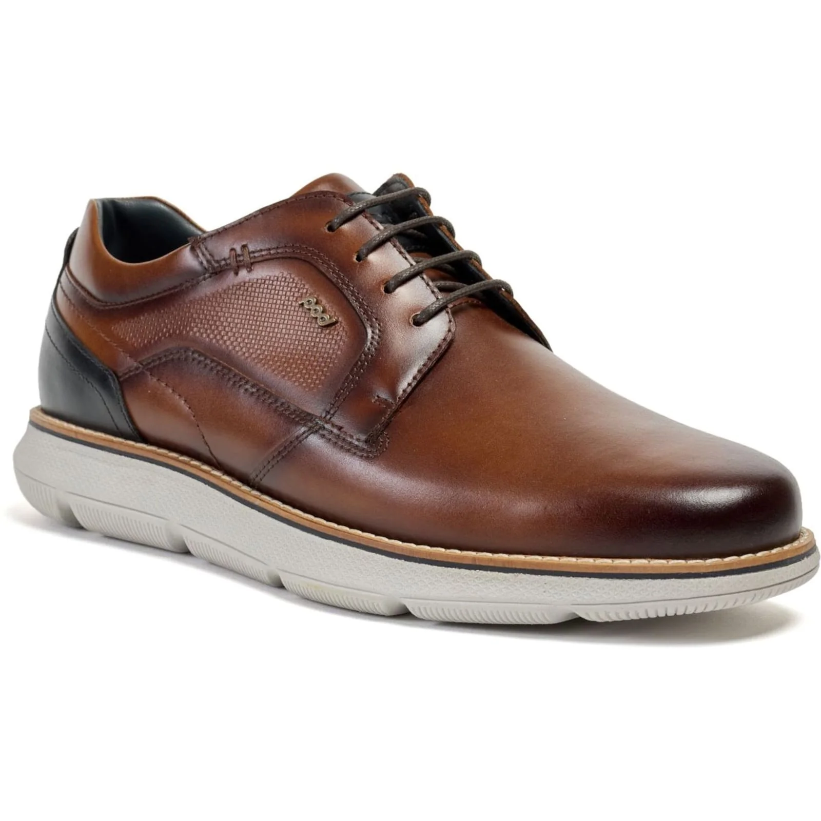 Pod Mens Finch Casual Derby Cognac - Image 6