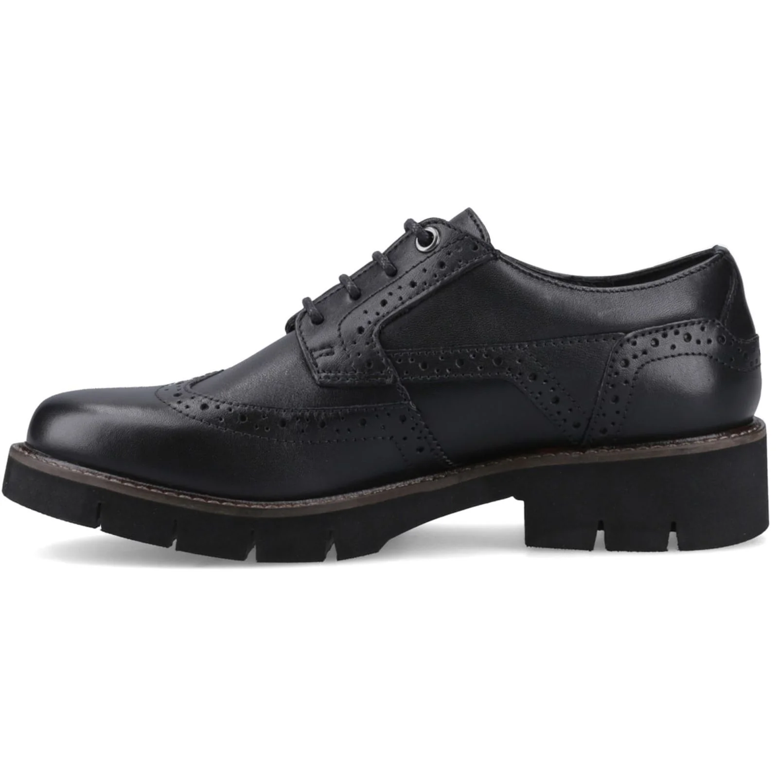 Pod Womens Kacey Brogue Black - Image 2