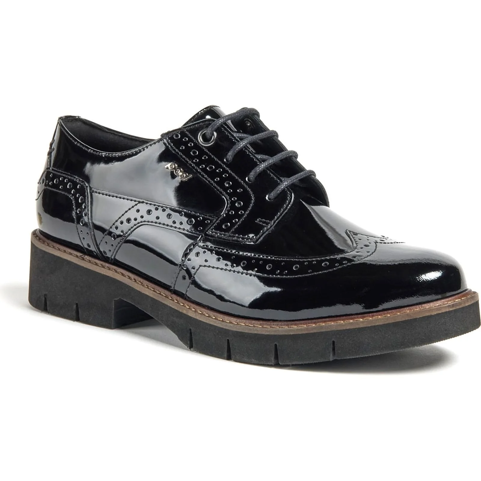 Pod Womens Kacey Brogue Black - Image 5