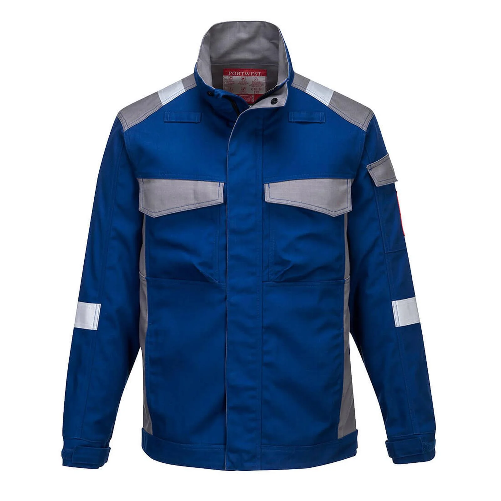 Portwest Bizflame Industry Two Tone FR Jacket Royal Blue