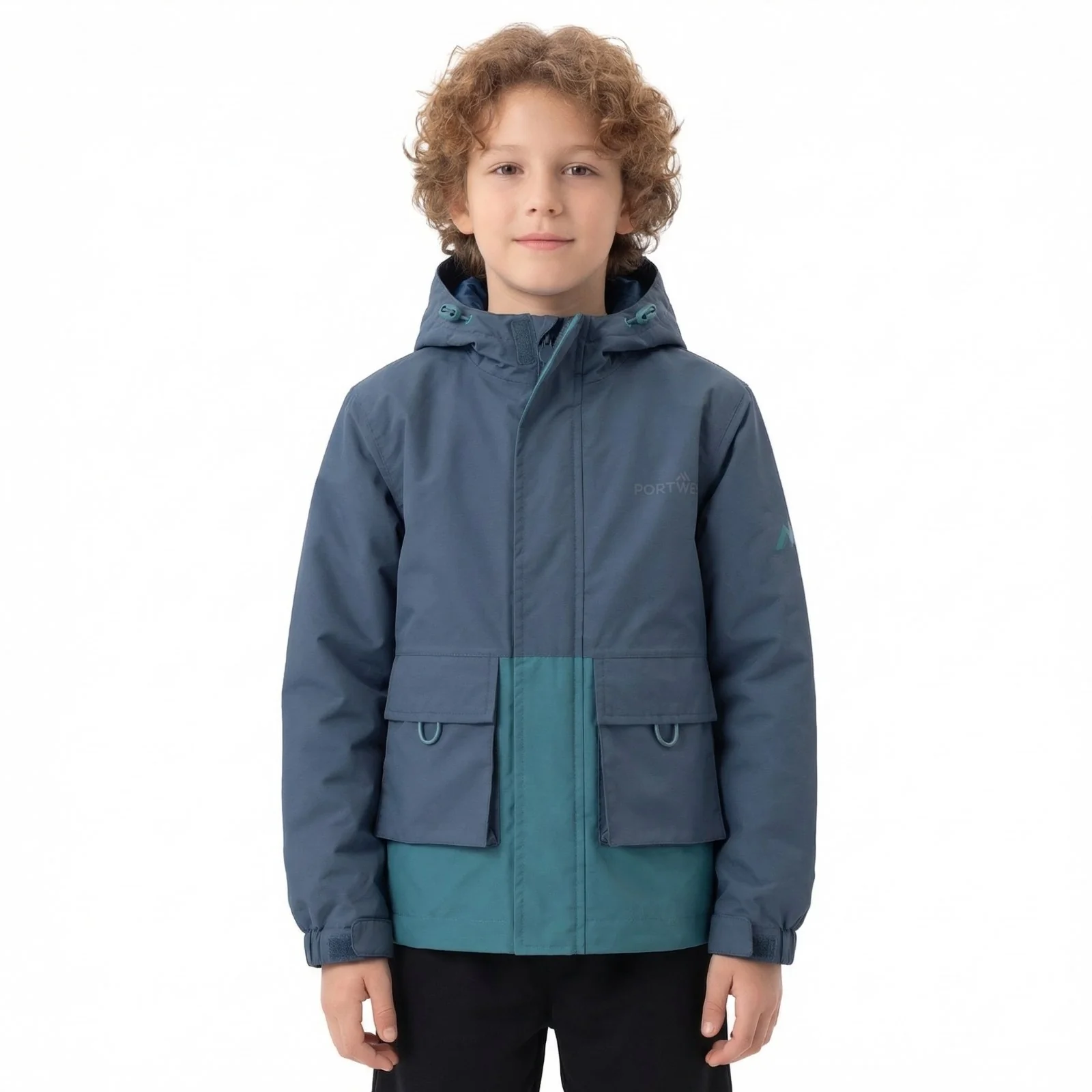 Portwest Delphi Kids Fleece-Lined Water-Resistant Rain Jacket