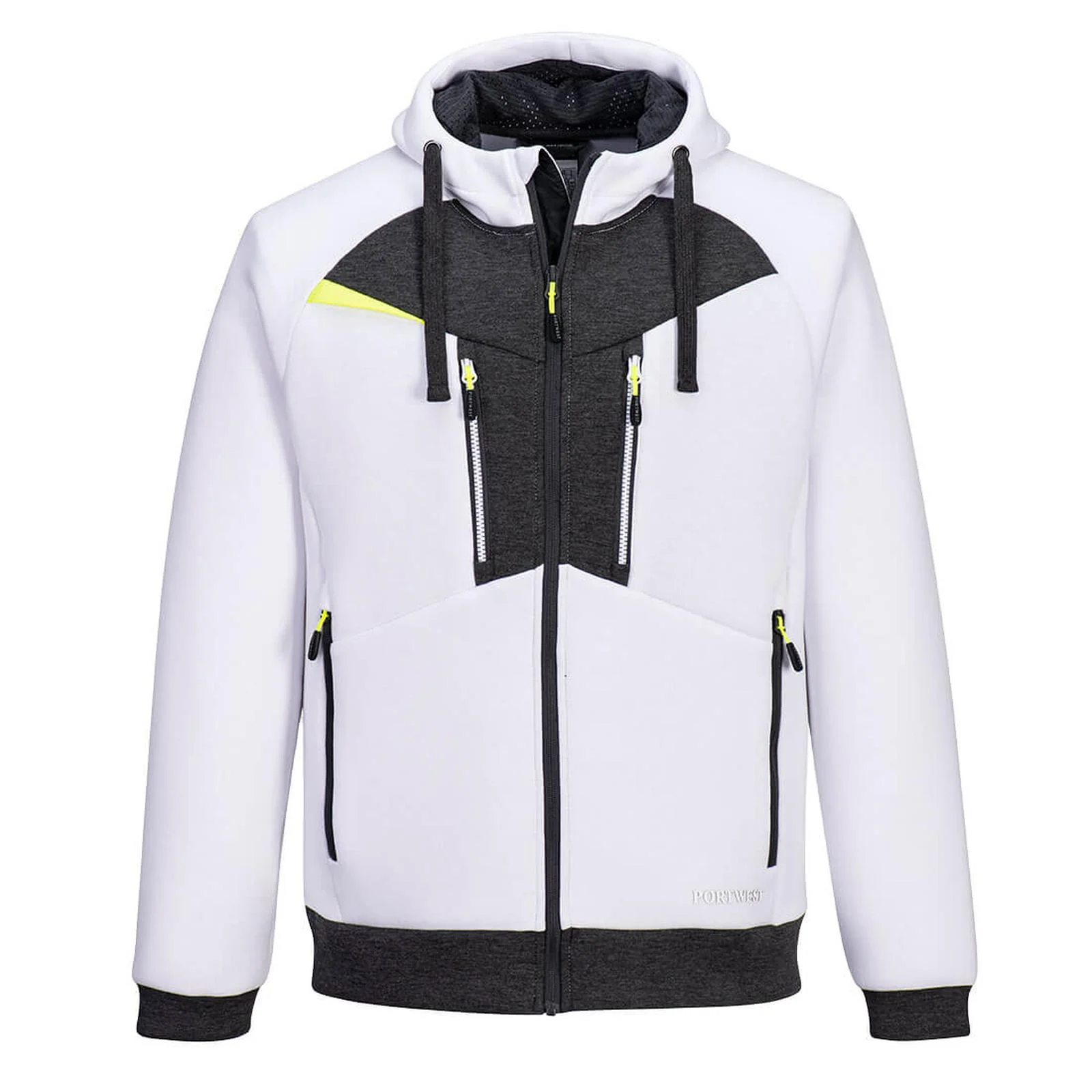 Portwest DX4 Zipped Hoodie White