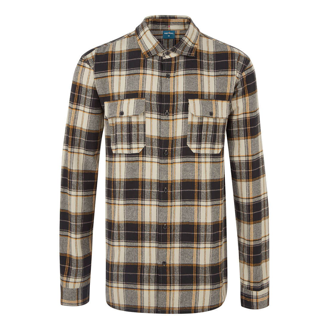 Portwest KA3 Check Shirt Black