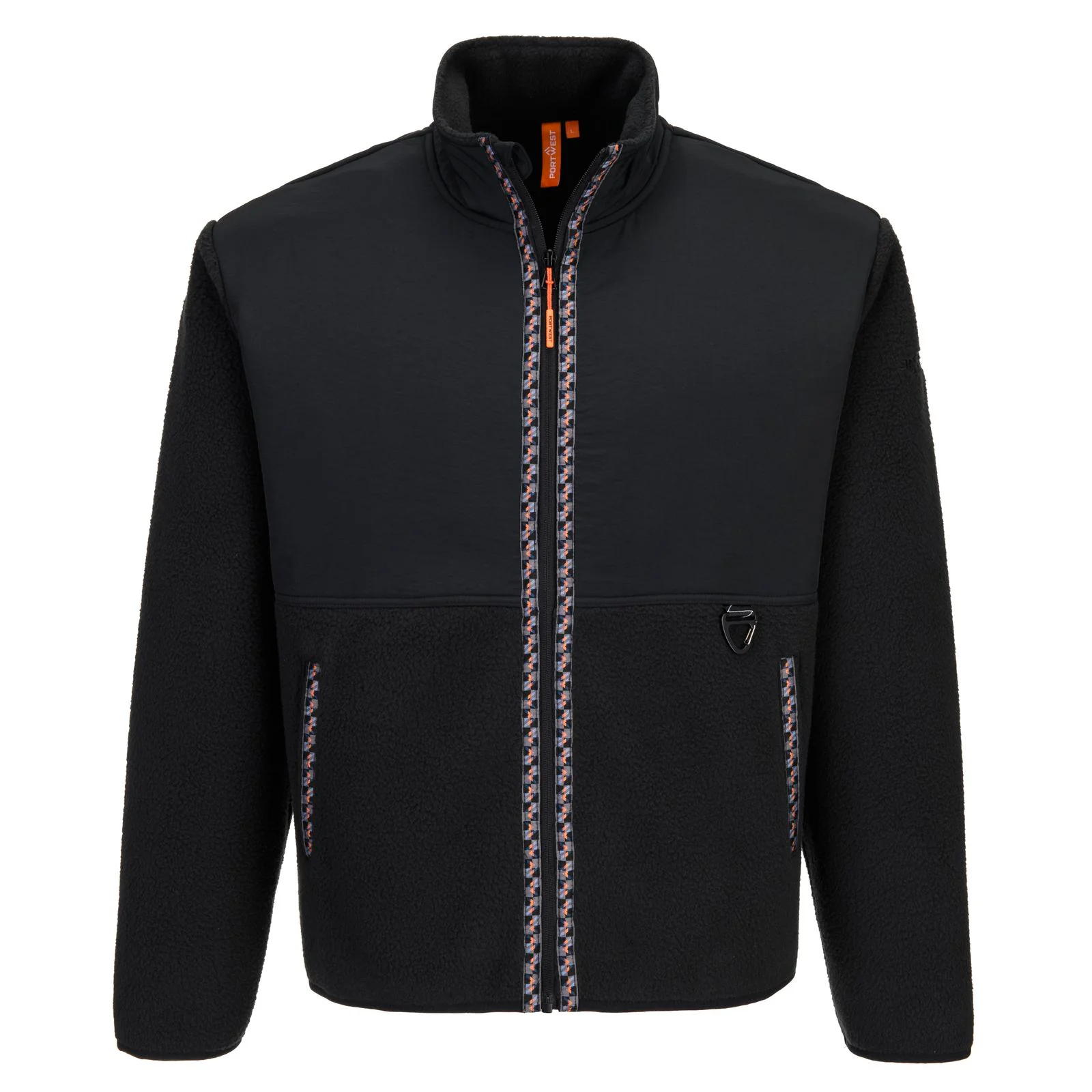Portwest Lee Mens Fleece Black - Image 2