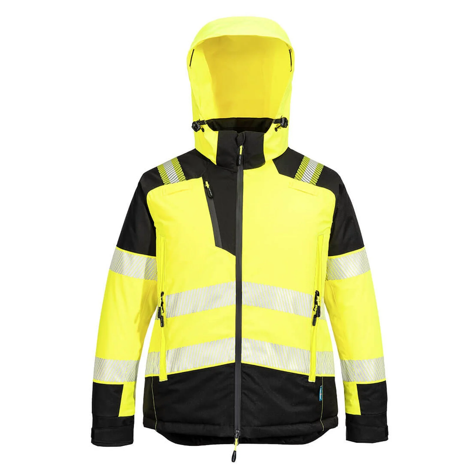 Portwest PW3 Hi-Vis Women's Winter Jacket Yellow/Black - Image 2