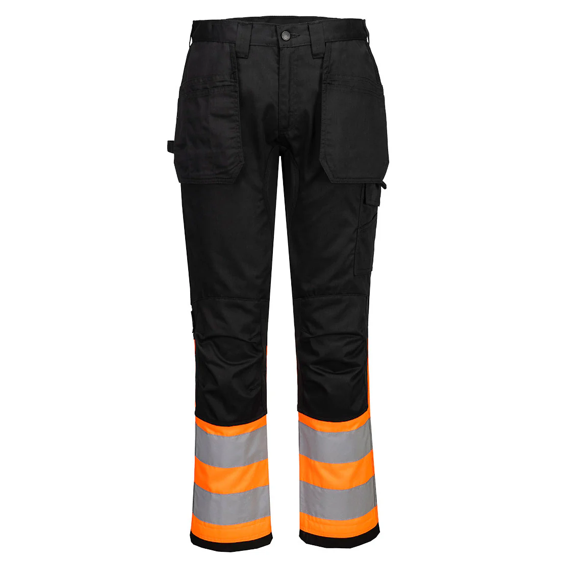 Portwest WX2 Eco Hi-Vis Holster Trouser Class 1 Orange/Black