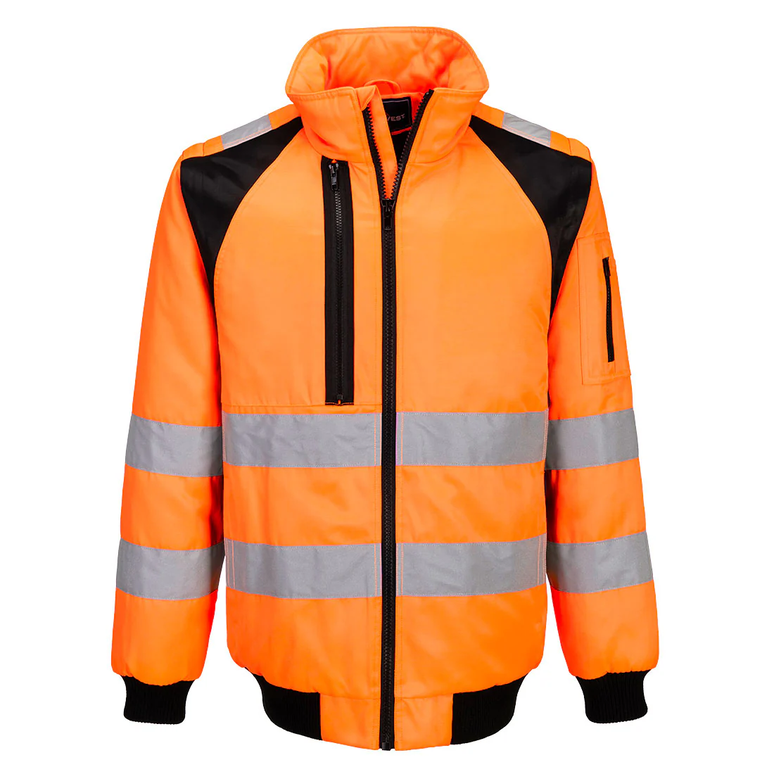 Portwest WX2 Hi-Vis 2-in-1 Pilot Jacket Orange/Black