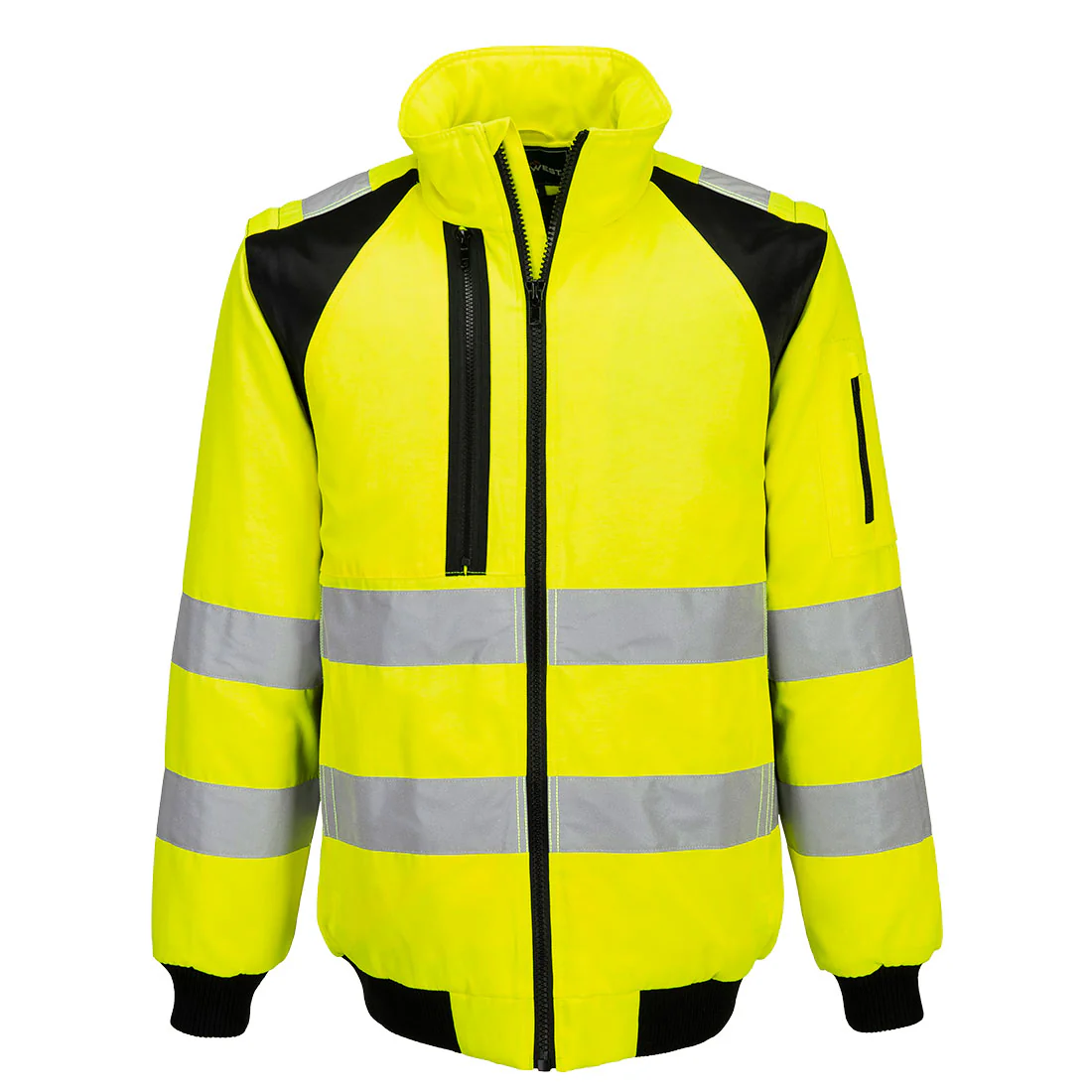 Portwest WX2 Hi-Vis 2-in-1 Pilot Jacket Yellow/Black