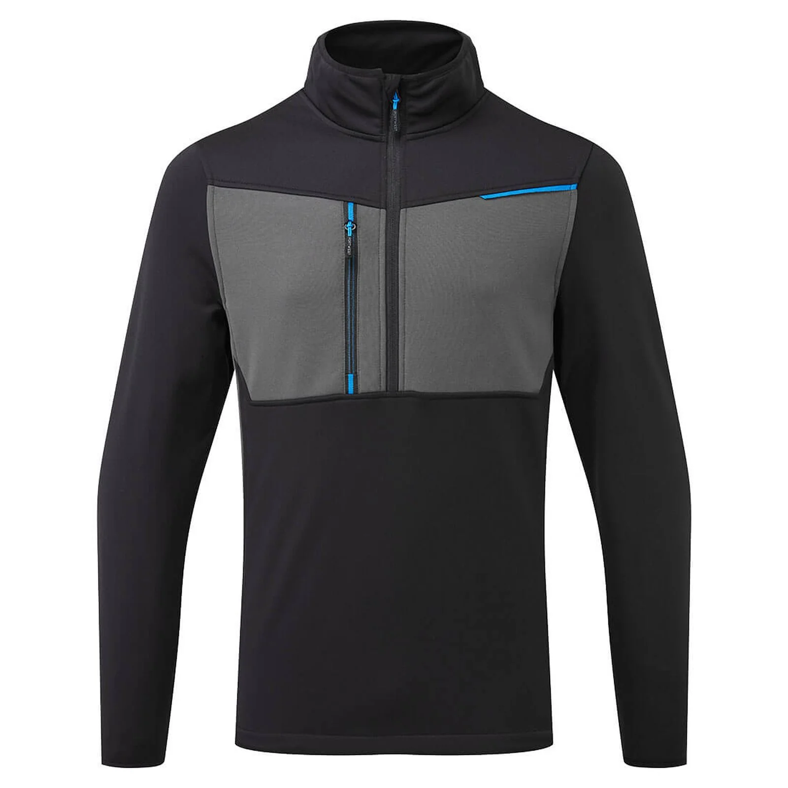 Portwest WX3 Half Zip Tech Fleece Black