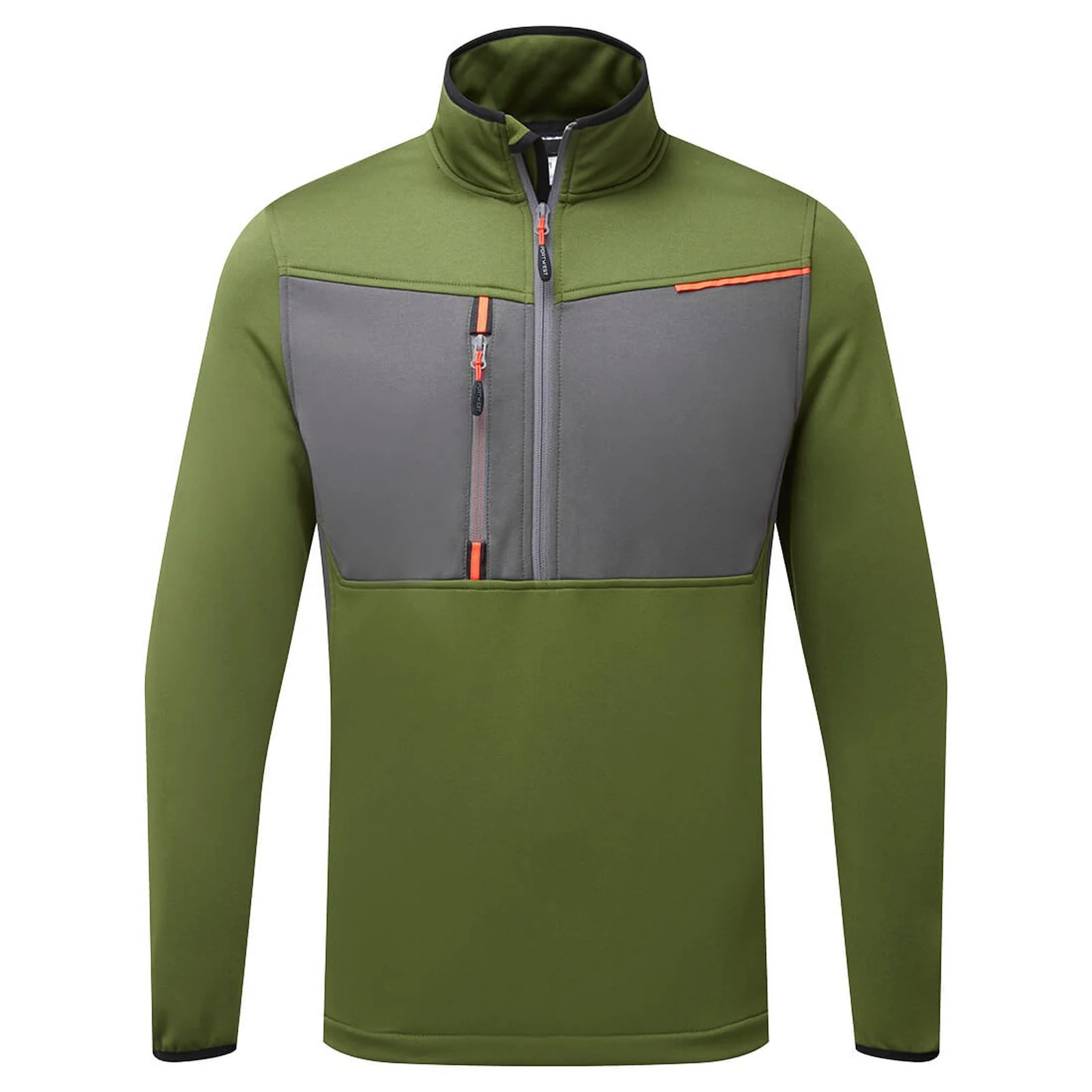 Portwest WX3 Half Zip Tech Fleece Olive Green