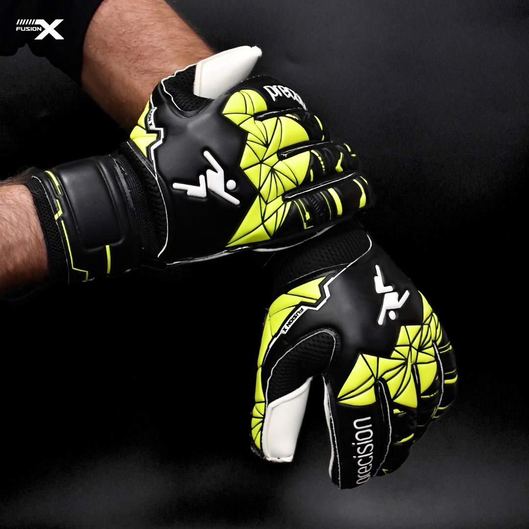 Precision Fusion X Flat Cut Finger Protect Goalkeeper Gloves - Image 5