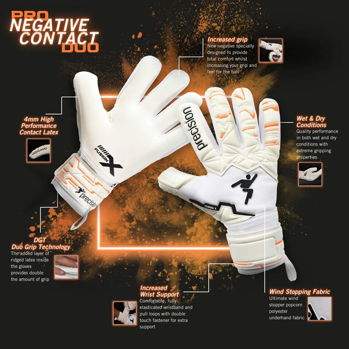 Precision Fusion X Pro Negative Contact Duo GK Gloves - Image 6