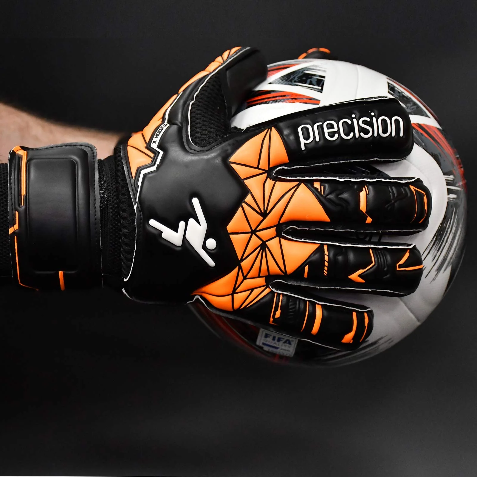Precision Fusion X Roll Finger Protect Goalkeeper Gloves - Image 4