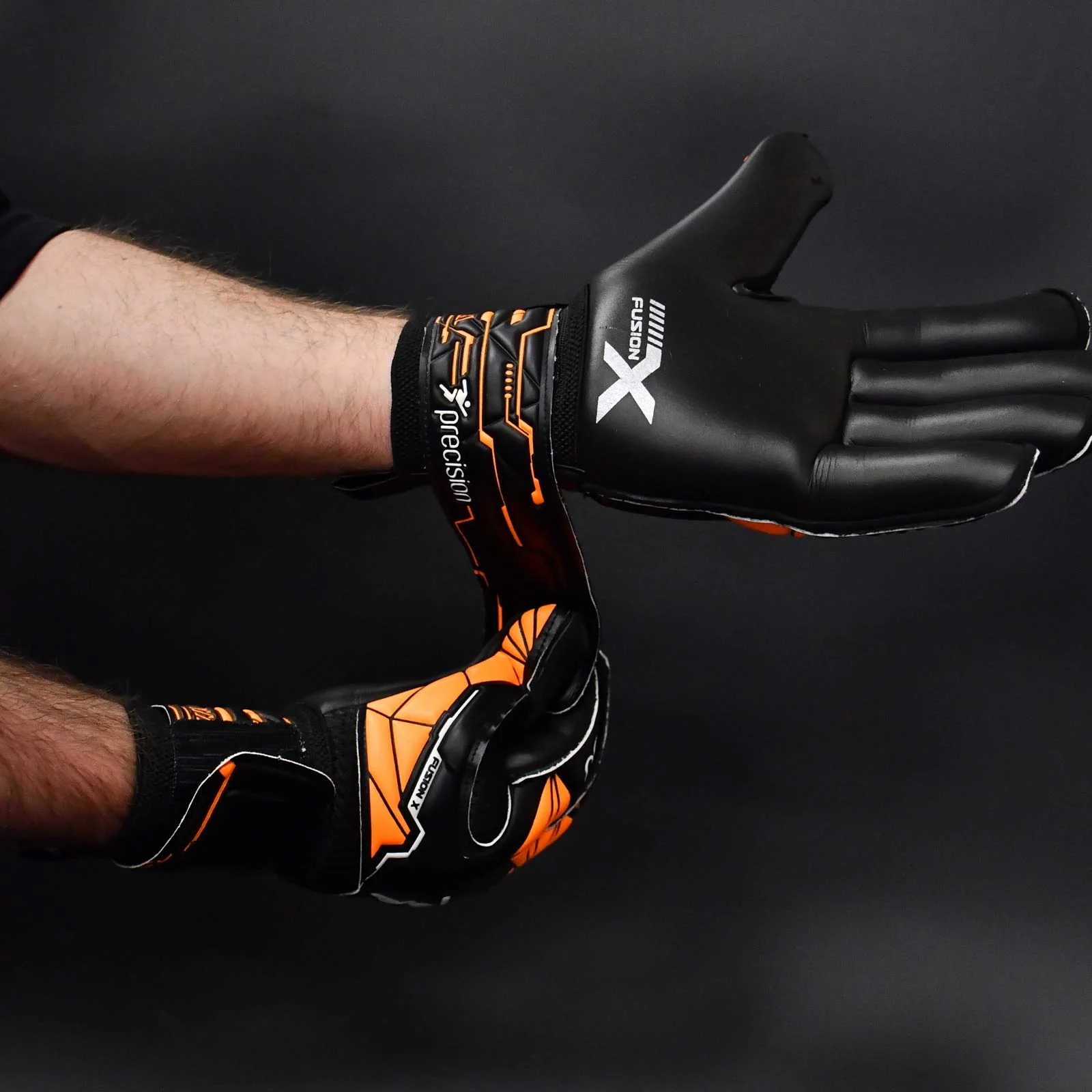 Precision Fusion X Roll Finger Protect Goalkeeper Gloves - Image 5