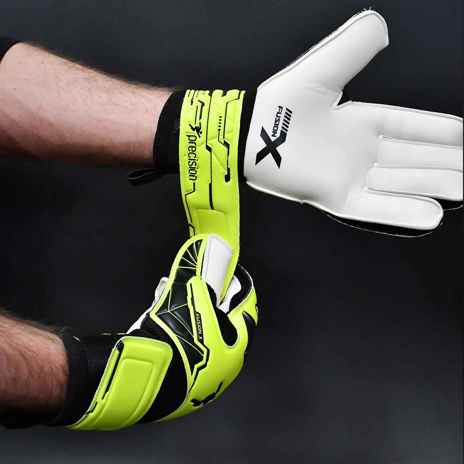 Precision Fusion X Flat Cut Essential Goalkeeper Gloves - Image 3