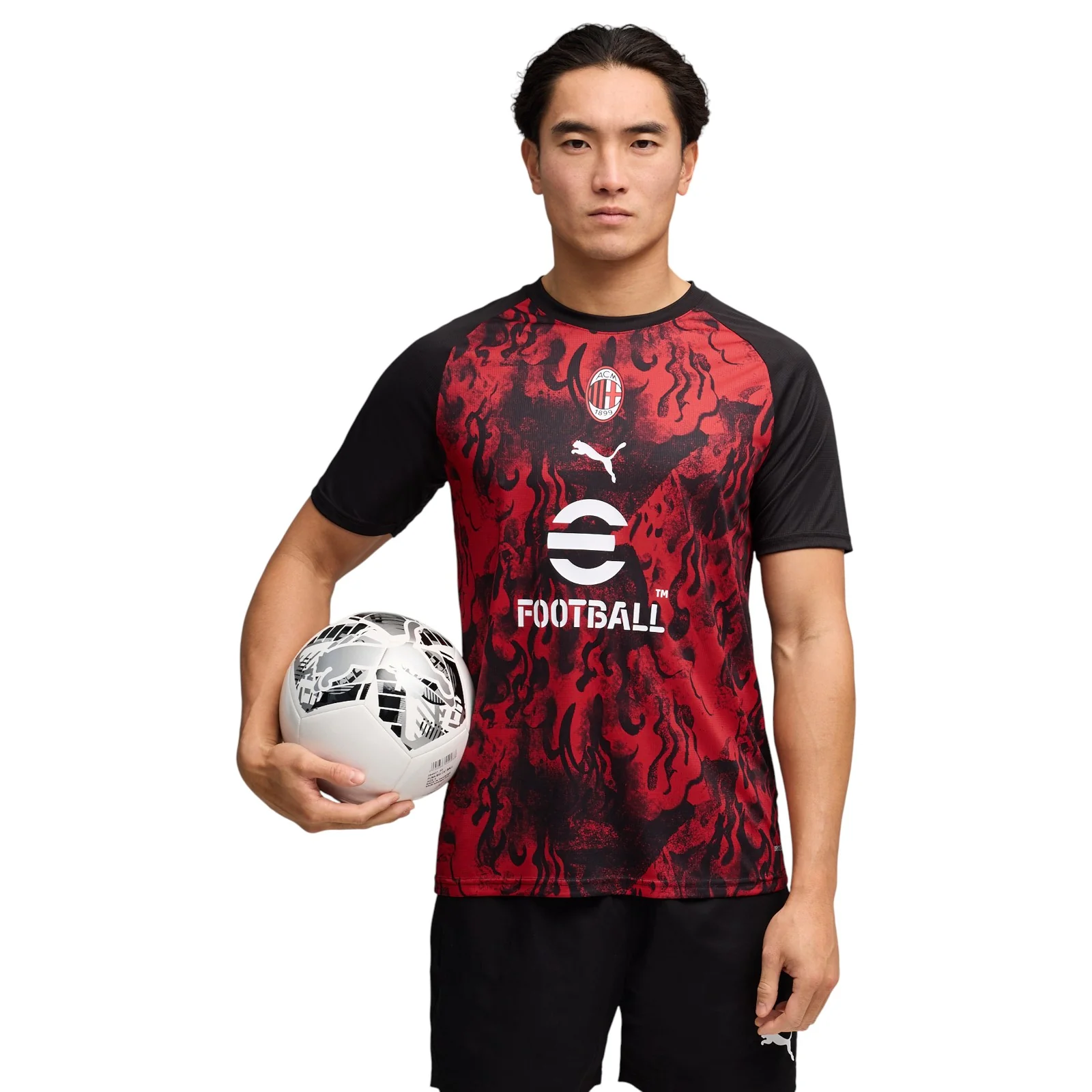 Puma AC Milan Football 2025/26 Mens Warm-Up Jersey - Image 3