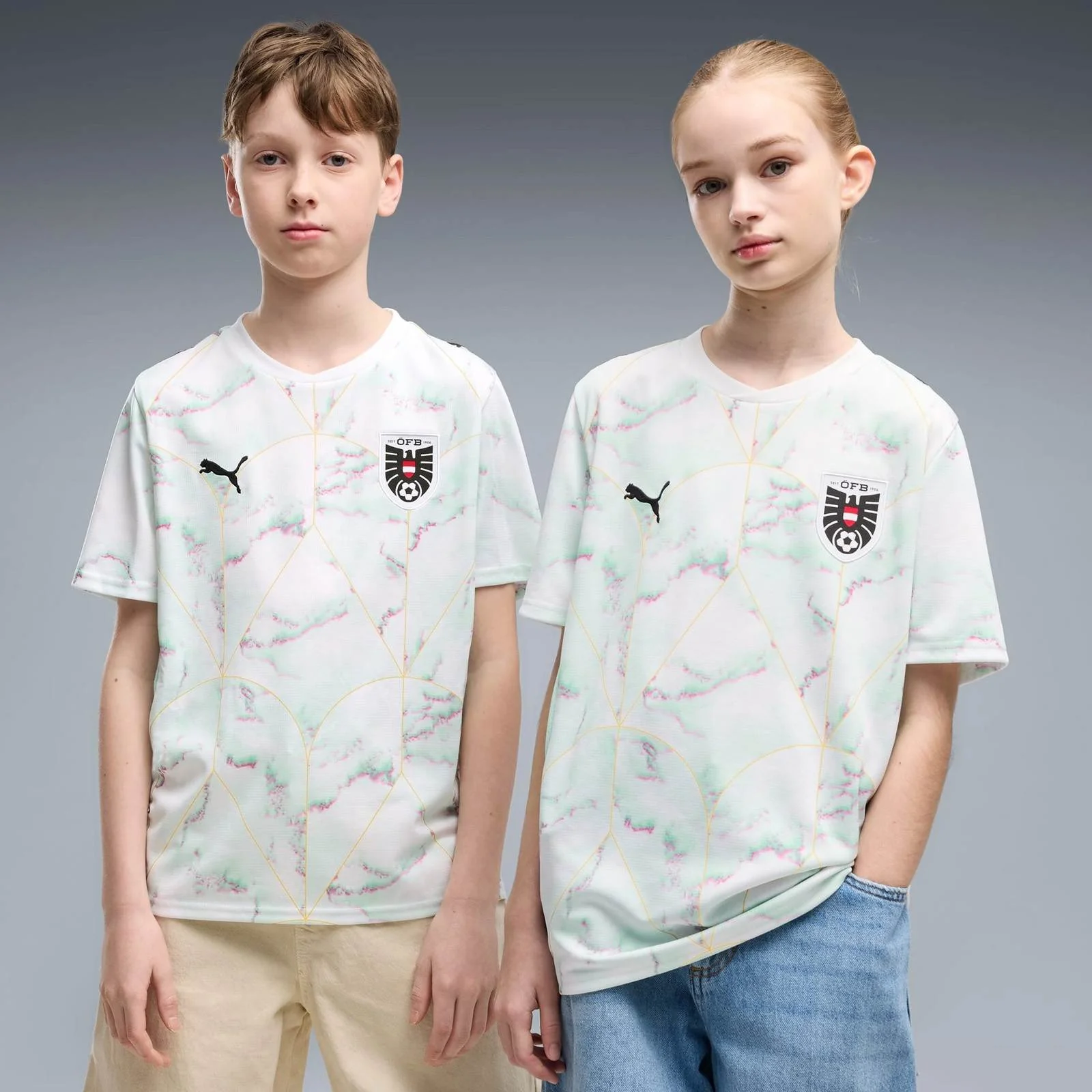 Puma Austria Football World Cup 2026 Kids Away Jersey - Image 3