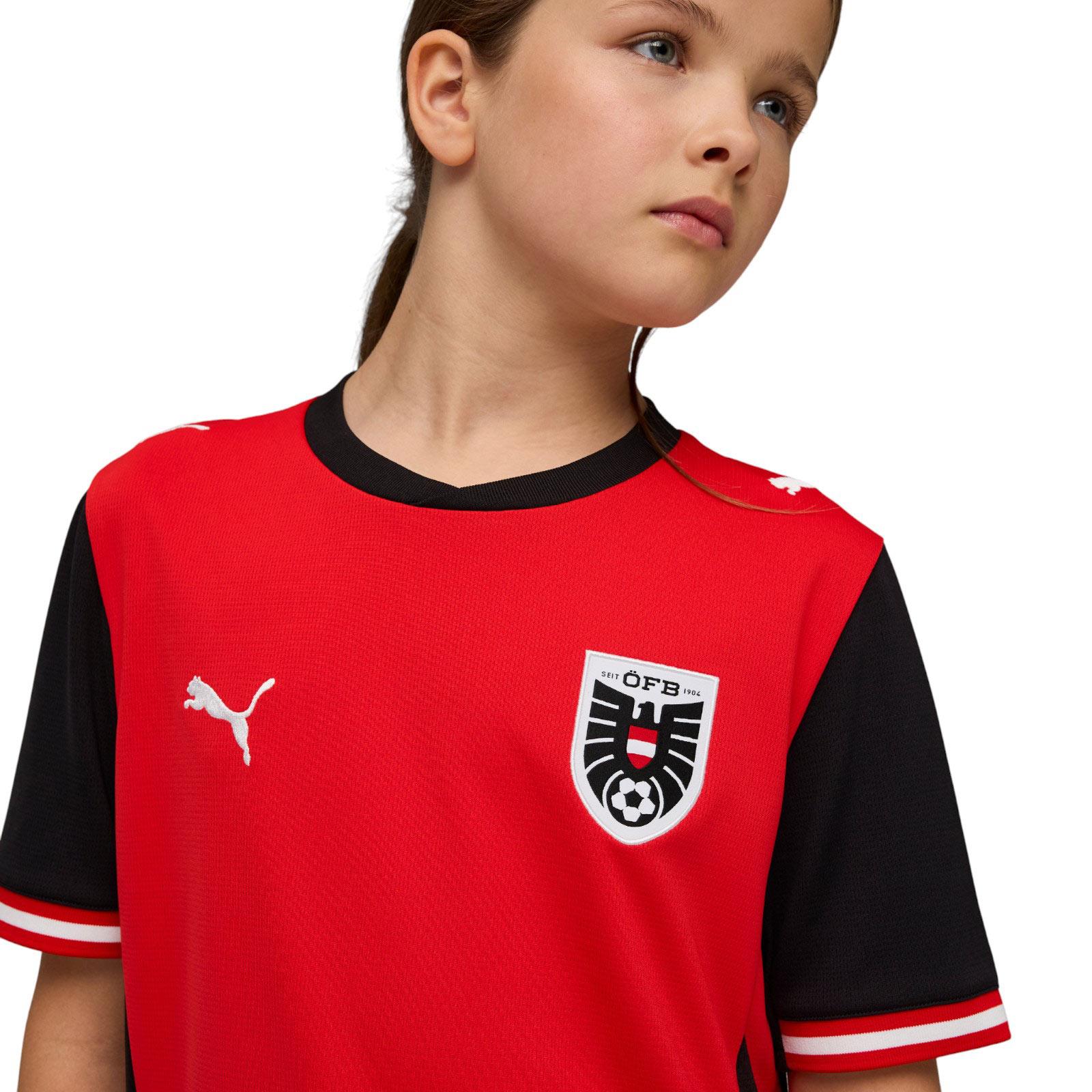 Puma Austria World Cup 2026 Kids Home Football Jersey - Image 5
