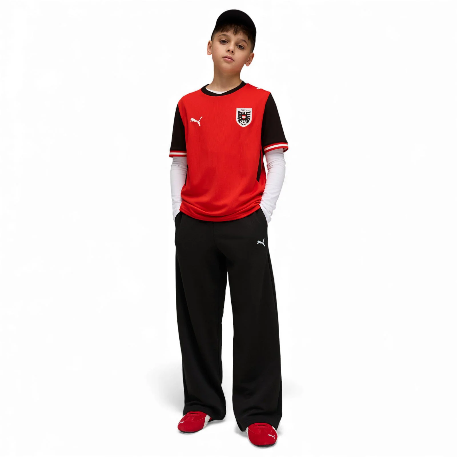 Puma Austria World Cup 2026 Kids Home Football Jersey - Image 7