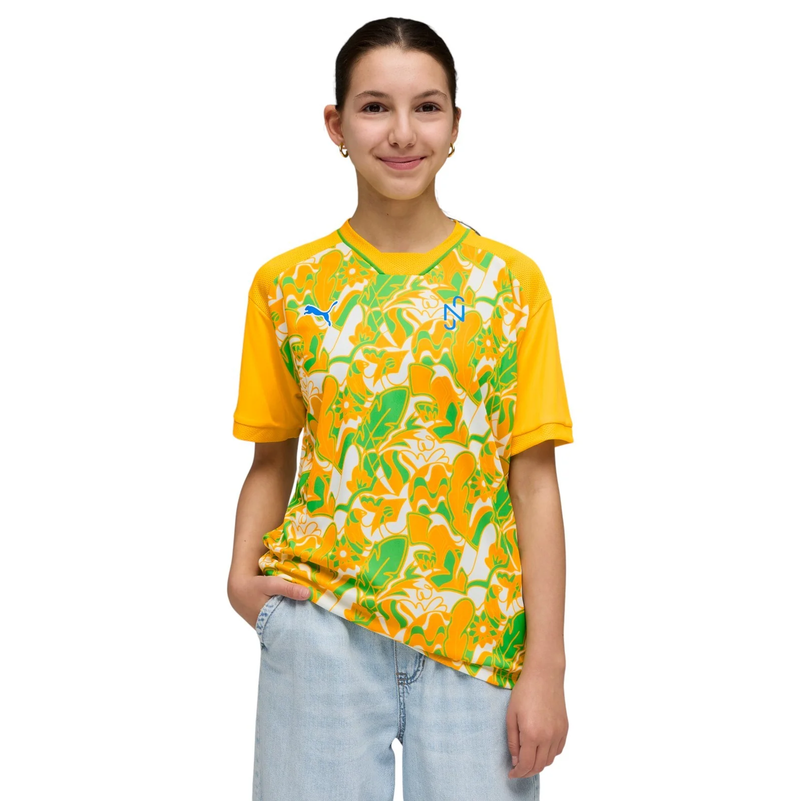 Puma Neymar JR Brazil Passion Football Kids Jersey - Image 3