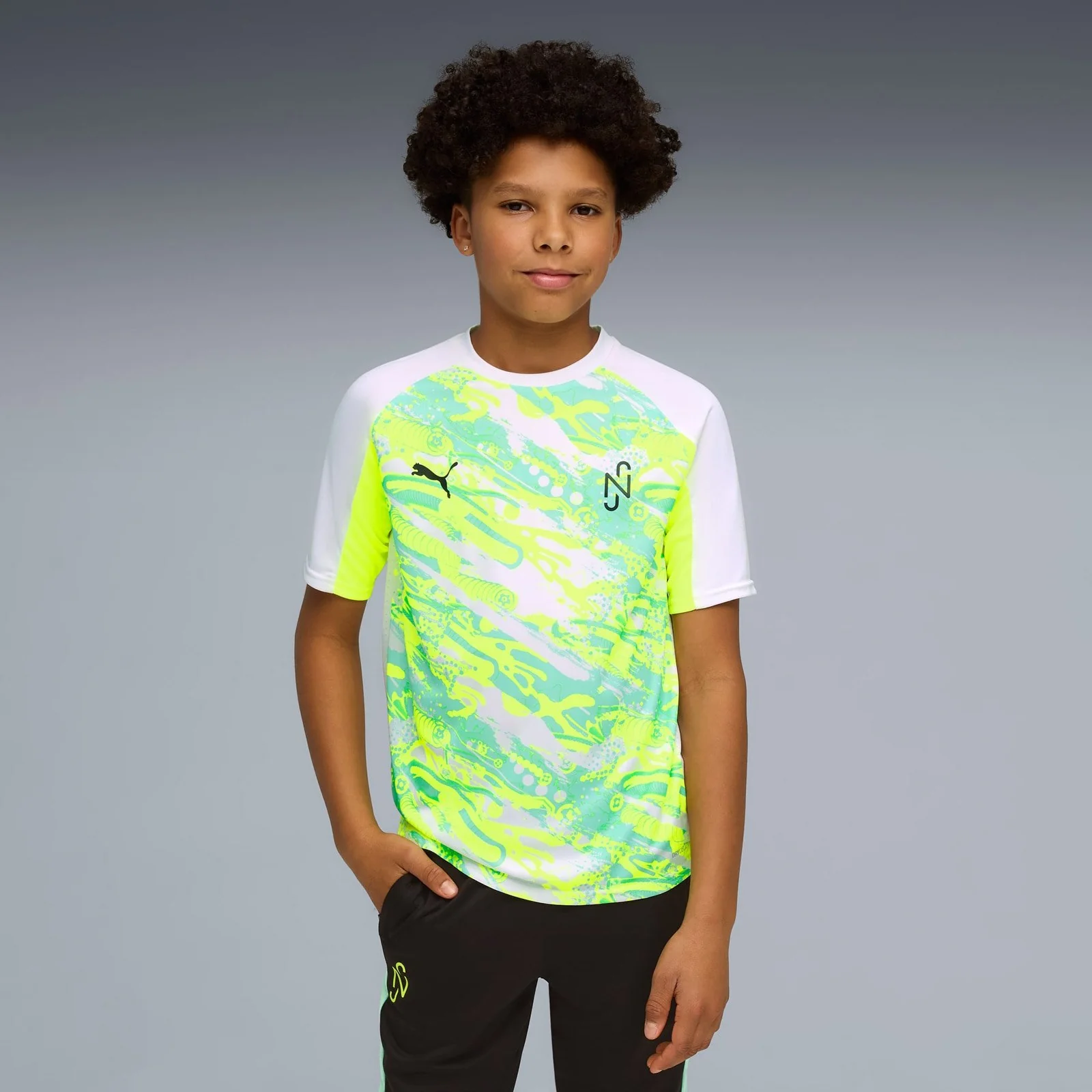 Puma Neymar JR Creativity Kids Short Sleeve Football Jersey - Image 3