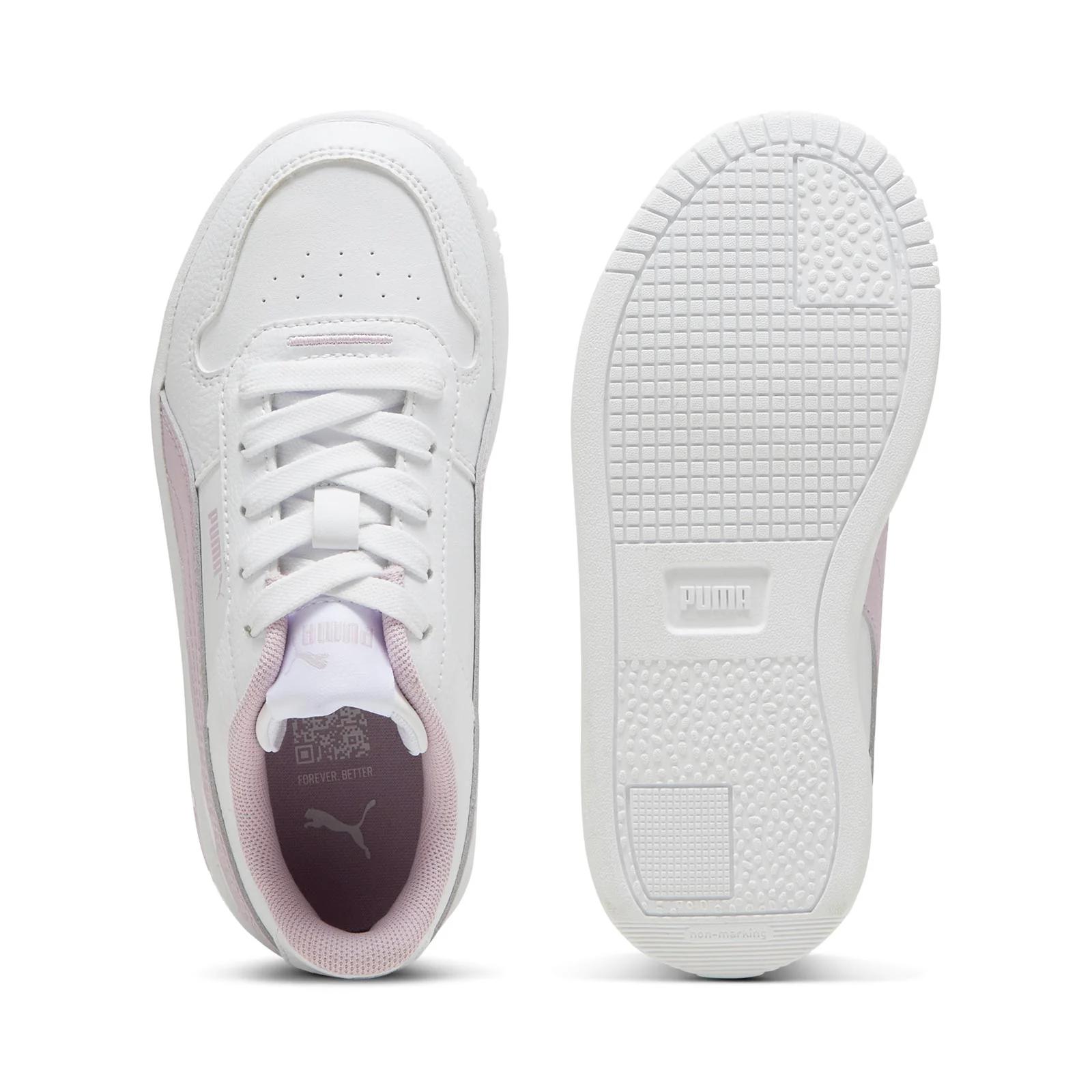 Puma Carina Street Jnr Girls White - Image 3