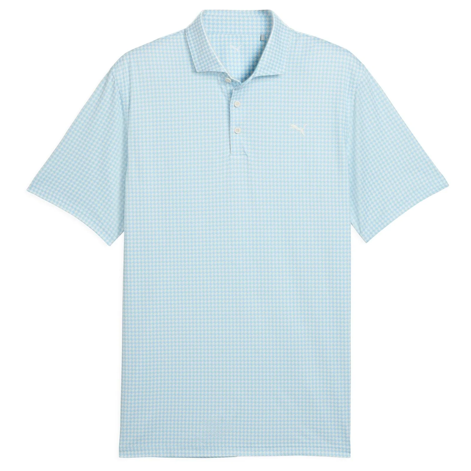 Puma CLOUDSPUN Mono Check Mens Short-Sleeved Golf Polo Shirt - Image 3