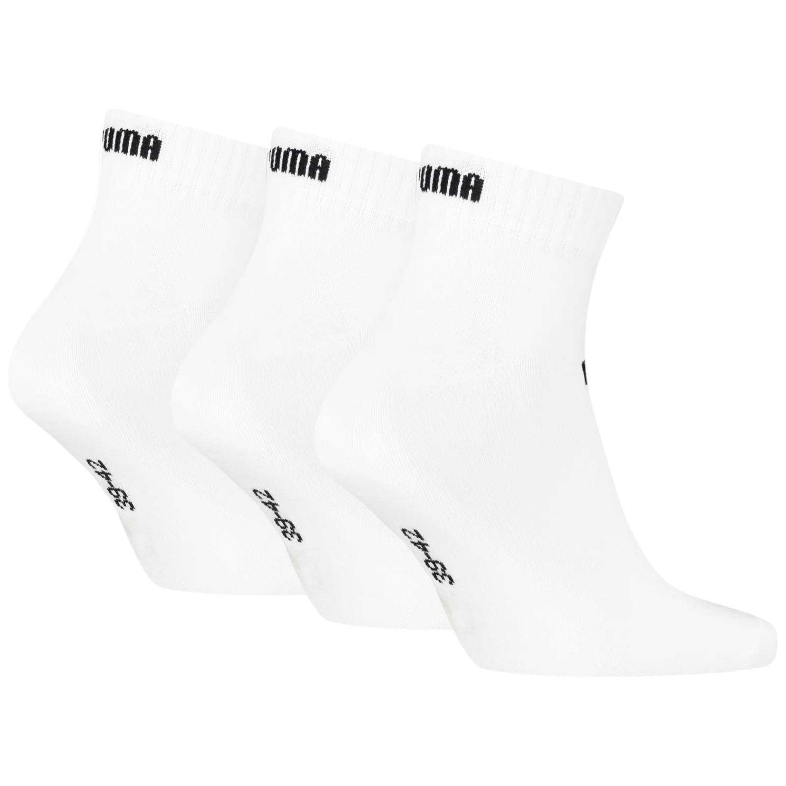 Puma Elements Adults Quarter Length Socks - 3 Pack - Image 2
