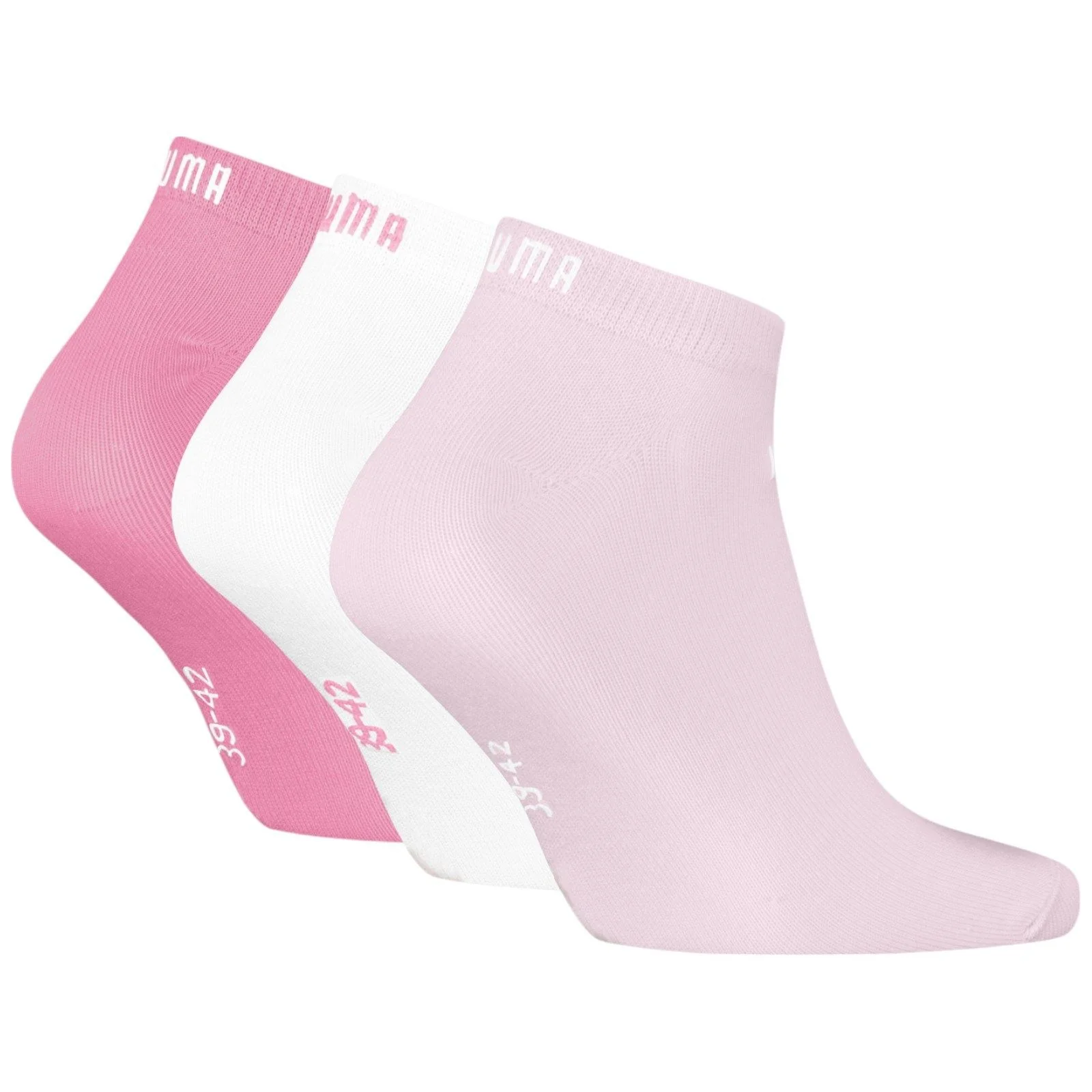 Puma Elements Adults Cotton Sneaker Socks - 3 Pack - Image 2