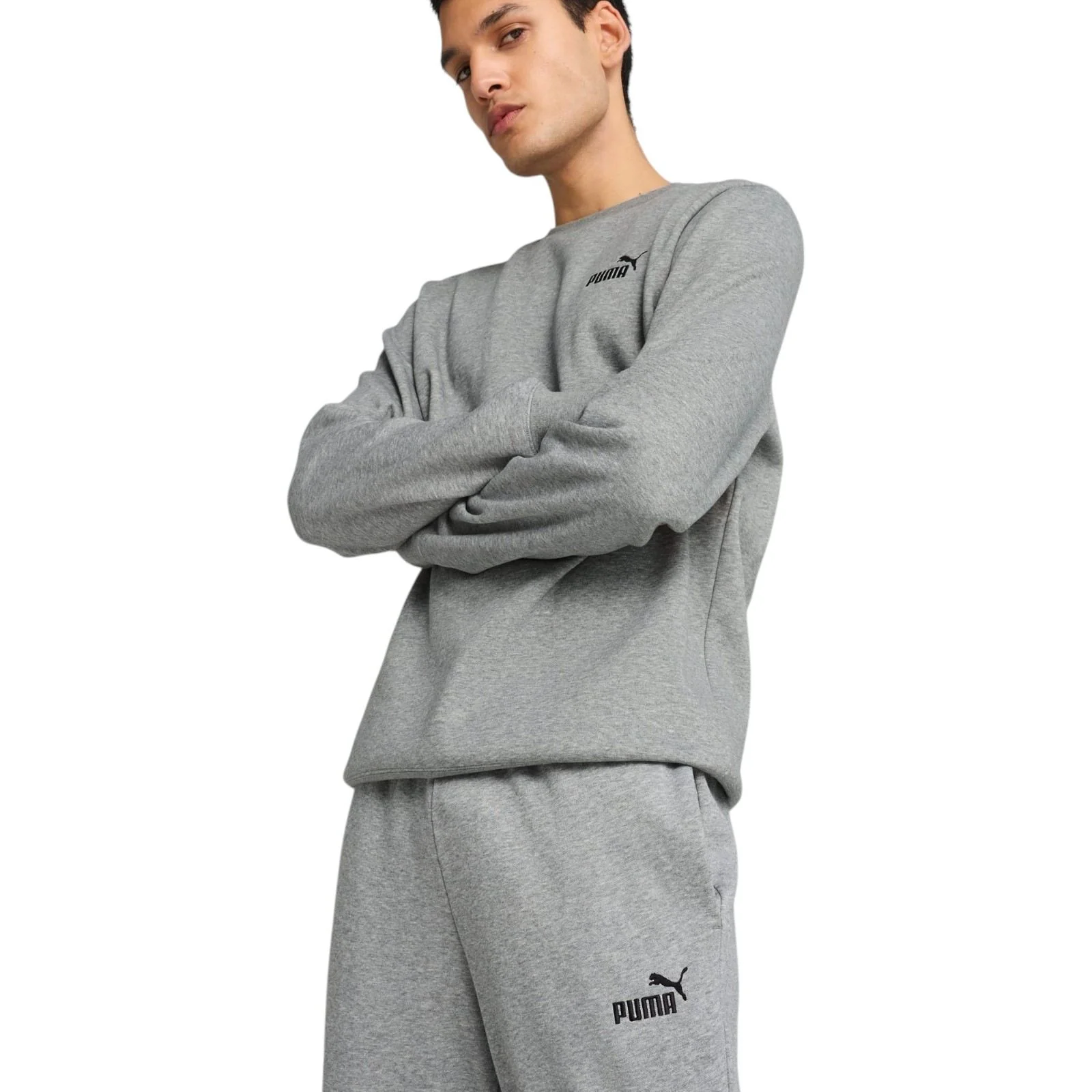 Puma Essentials No. 1 Logo Mens Medium-Rise Fleece Sweatpants - Image 3