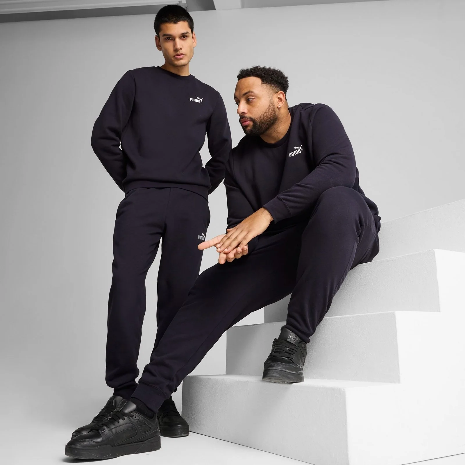 Puma Essentials No. 1 Logo Mens Medium-Rise Fleece Sweatpants - Image 7