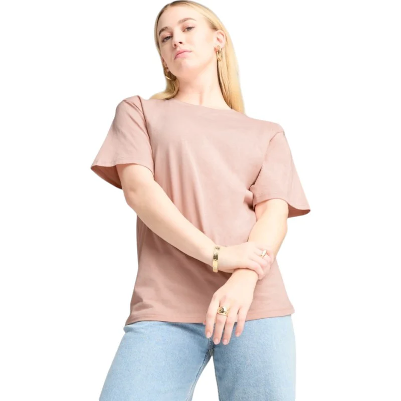 Puma Essentials Womens Short Sleeved Relaxed Logo T-Shirt