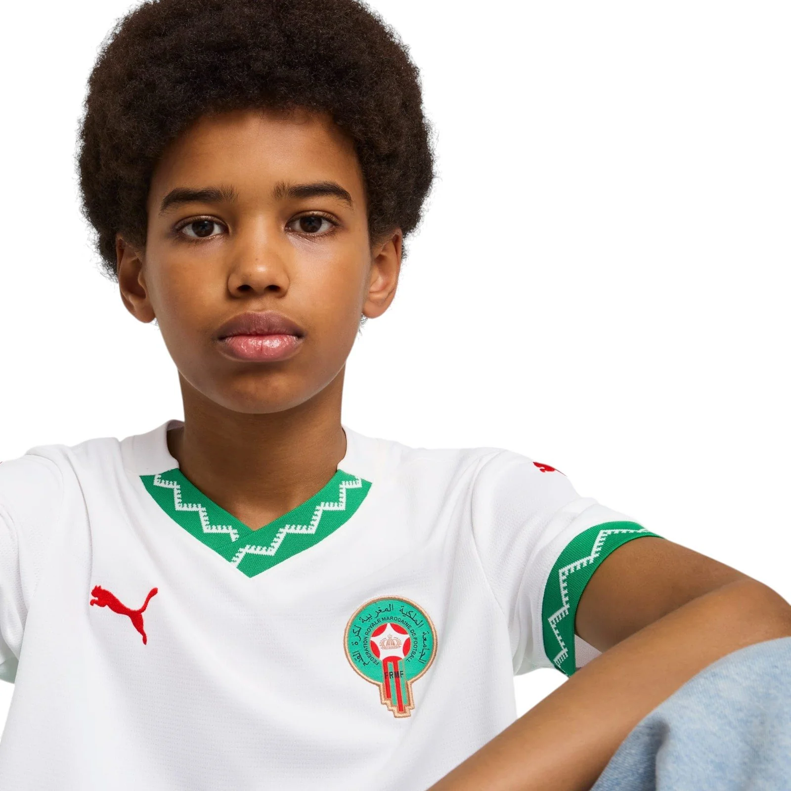Puma Morocco 2025 Short-Sleeve Kids Away Football Jersey - Image 3