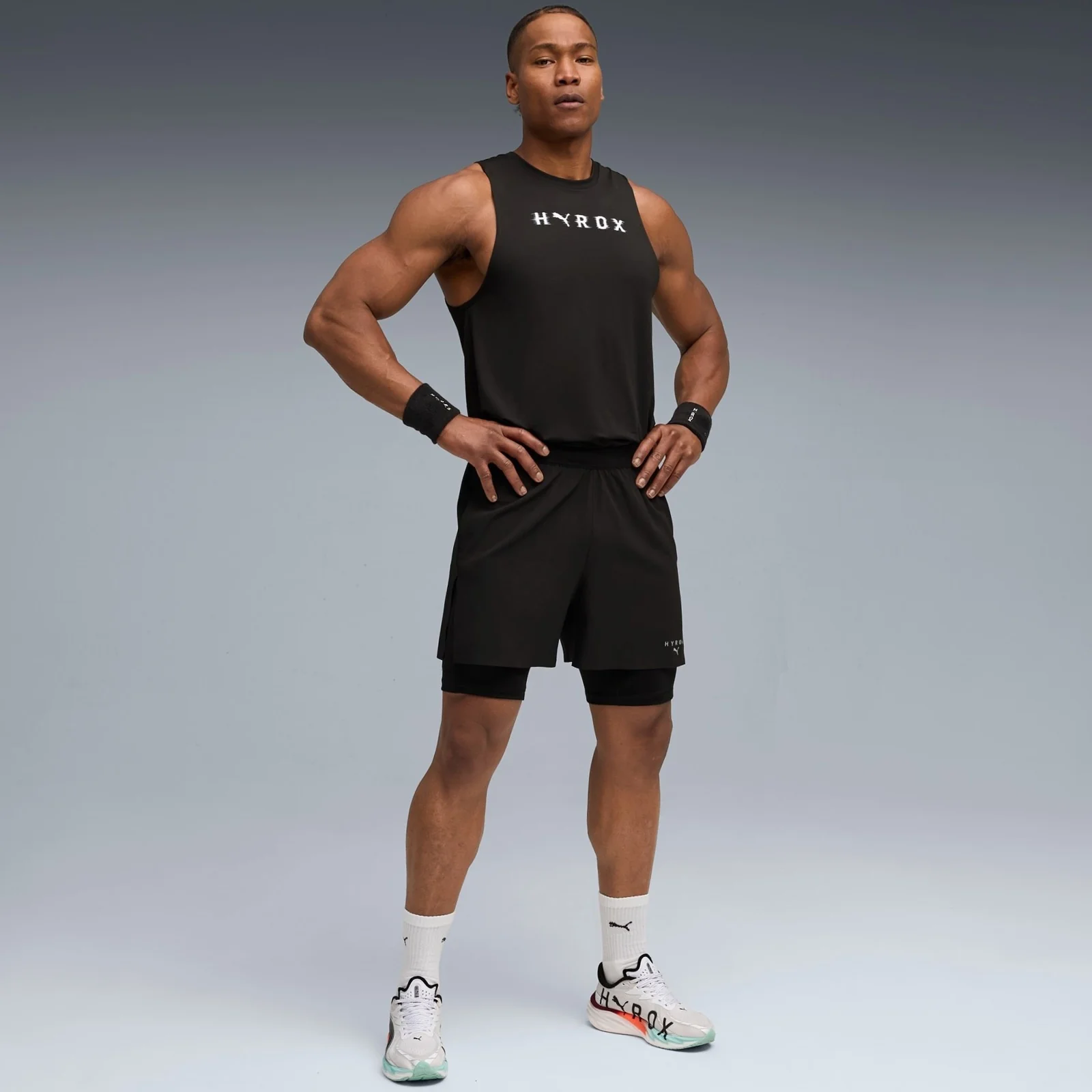 PUMA x HYROX 2in1 Medium Rise Mens Training Shorts - Image 7
