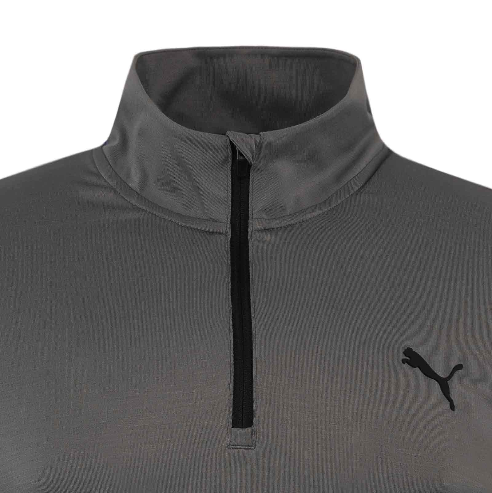 Puma Icon 2.0 Half-Zip Long Sleeve Mens Logo Golf Top - Image 5