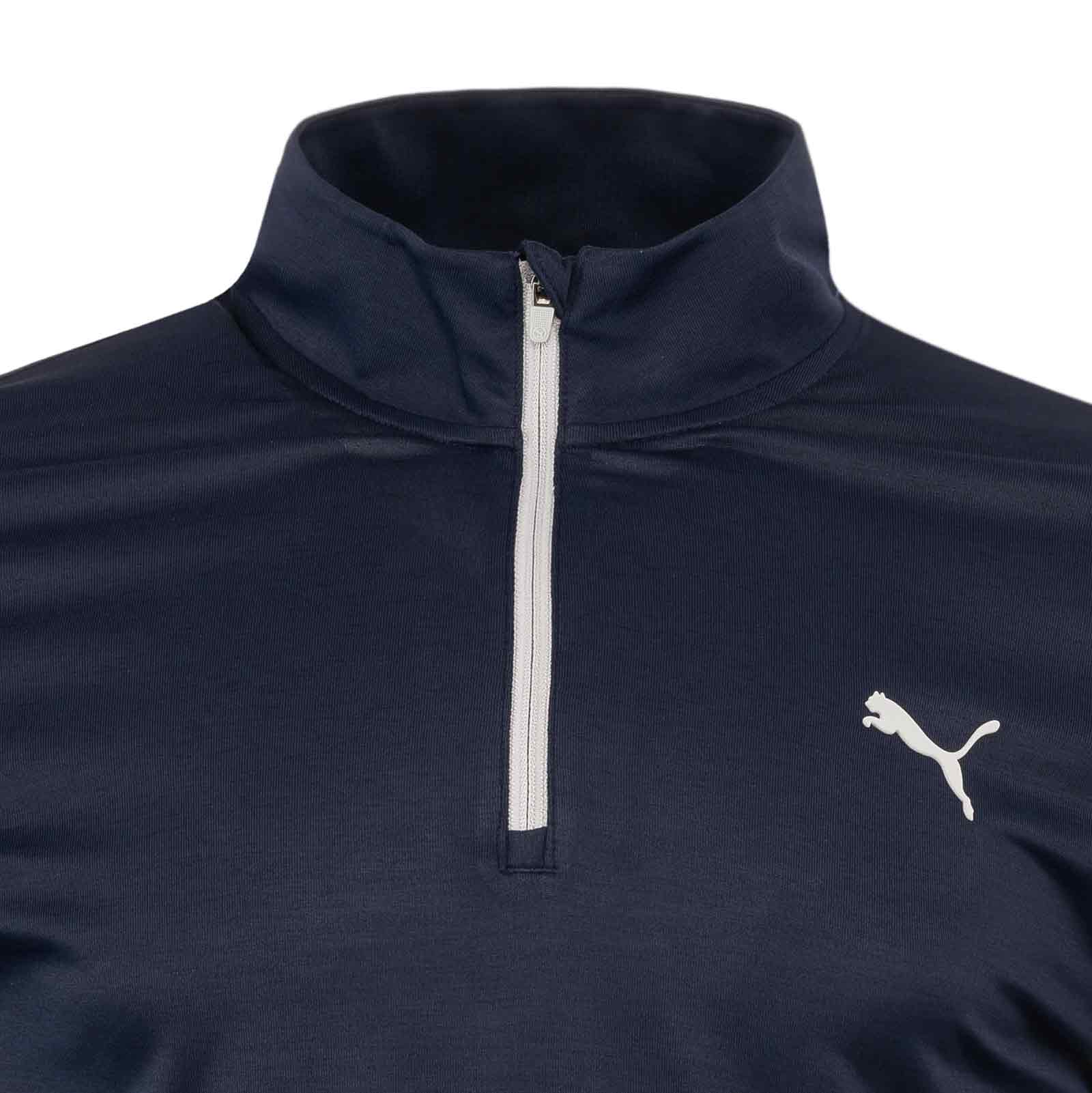 Puma Icon 2.0 Half-Zip Long Sleeve Mens Logo Golf Top - Image 5