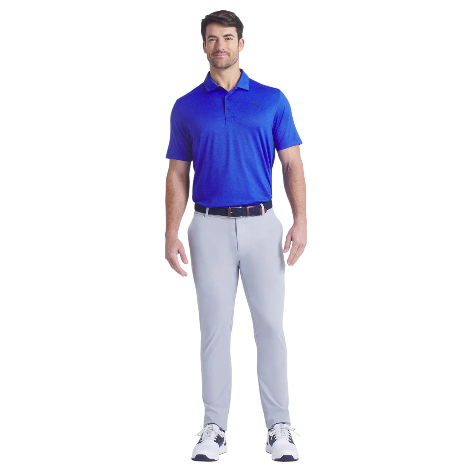 Puma Icon Heather 2.0 Mens Short-Sleeve Golf Polo Shirt - Image 4