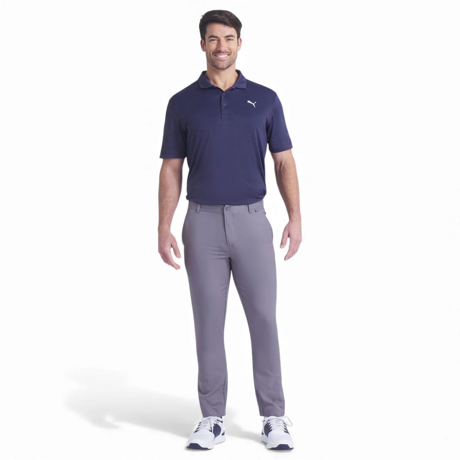 Puma Icon Heather 2.0 Mens Short-Sleeve Golf Polo Shirt - Image 4