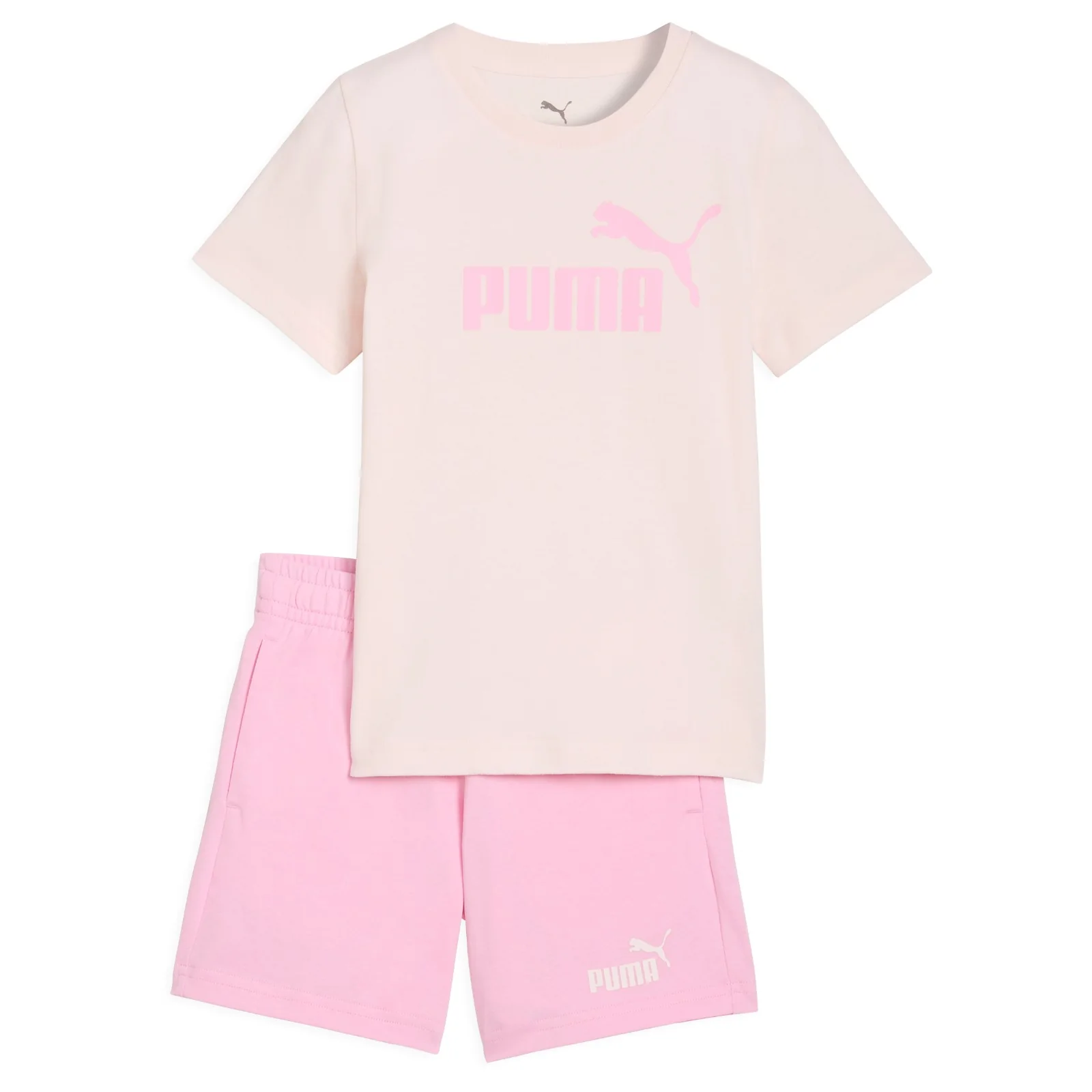 Puma Essentials No.1 Logo Girls T-Shirt & Shorts Set - Image 4
