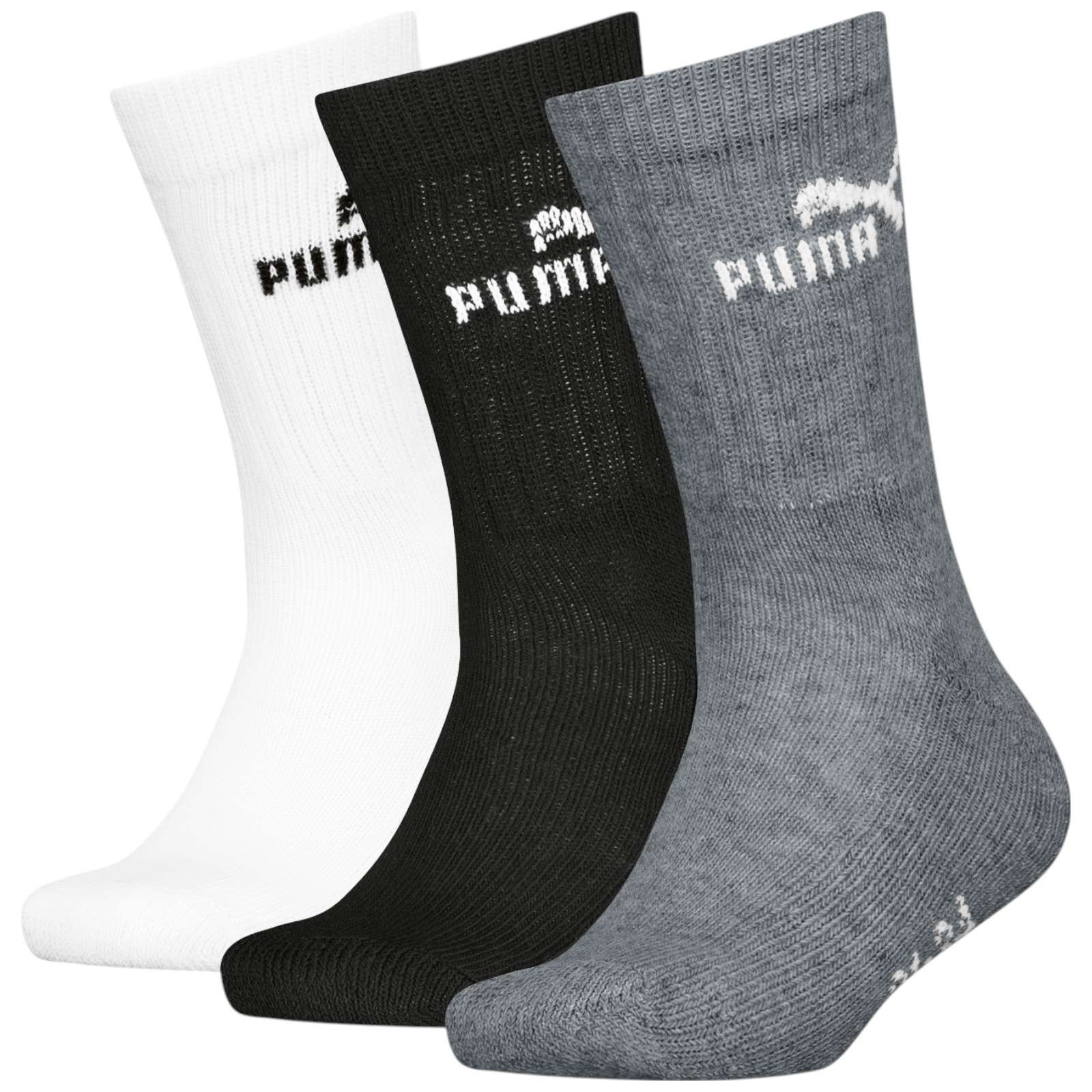 Puma Elements Kids Crew Socks 3 Pack