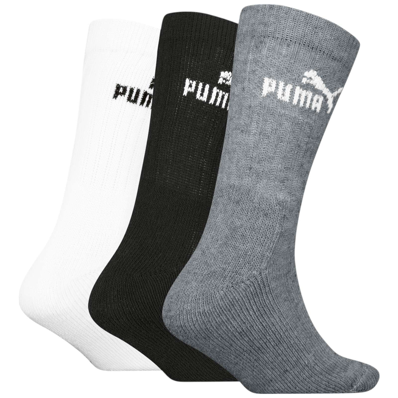 Puma Elements Kids Crew Socks 3 Pack - Image 2
