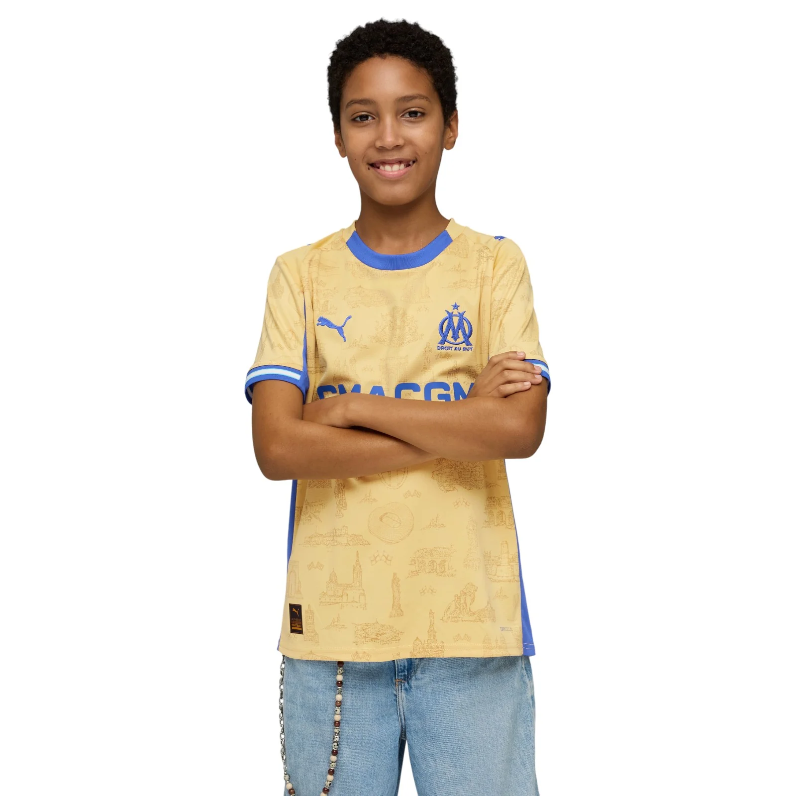 PUMA Olympique de Marseille Special Edition Kids Football Jersey - Image 3