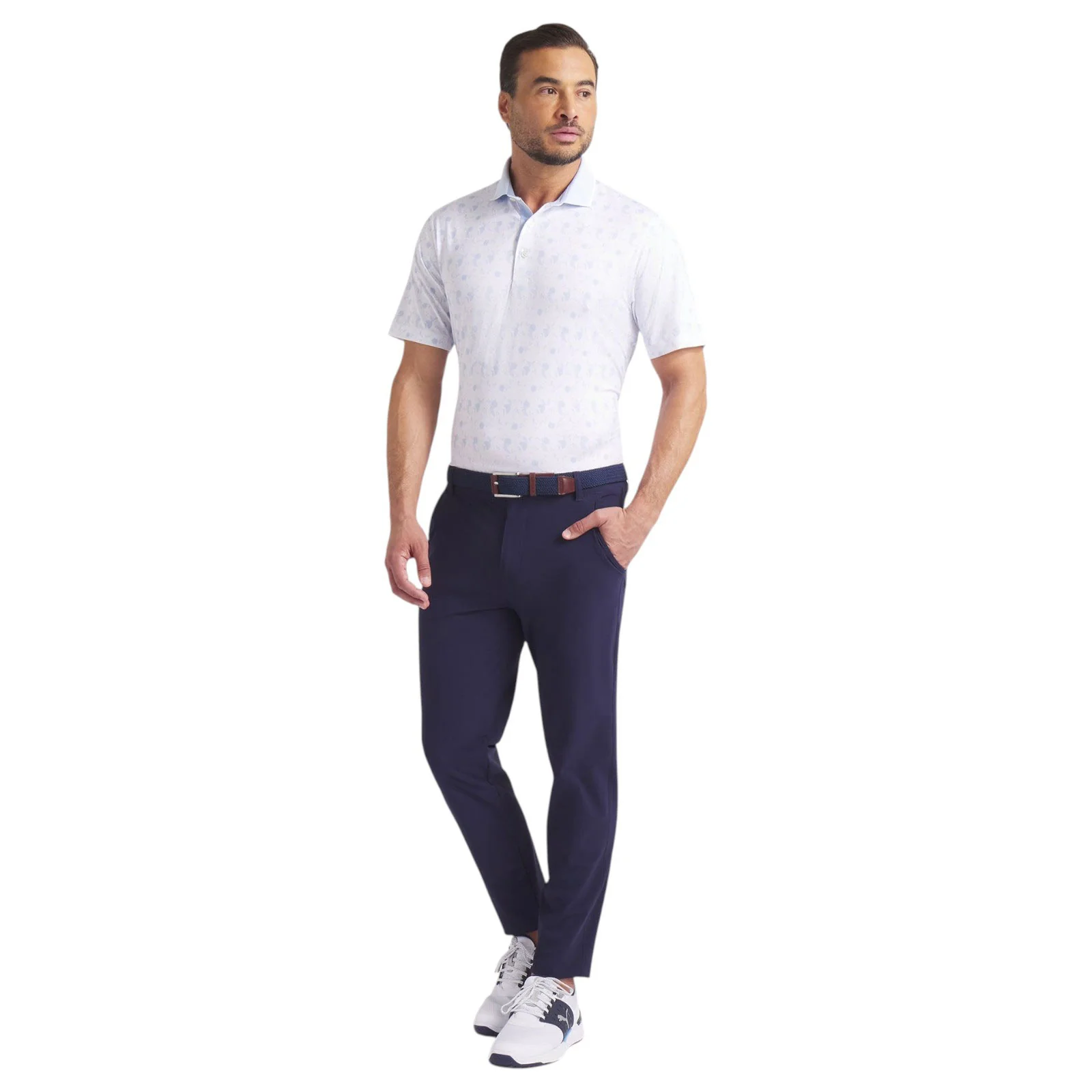 Puma MATTR Ornamental Mens Short-Sleeved Golf Polo Shirt - Image 4