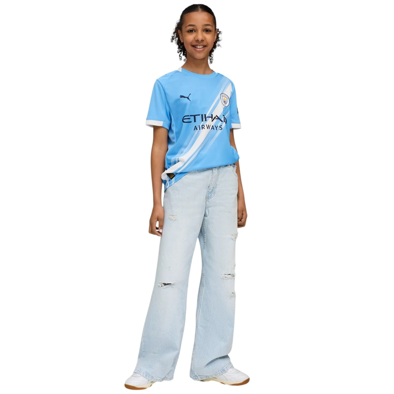 Puma Manchester City Football 2025/26 Kids Home Jersey - Image 6
