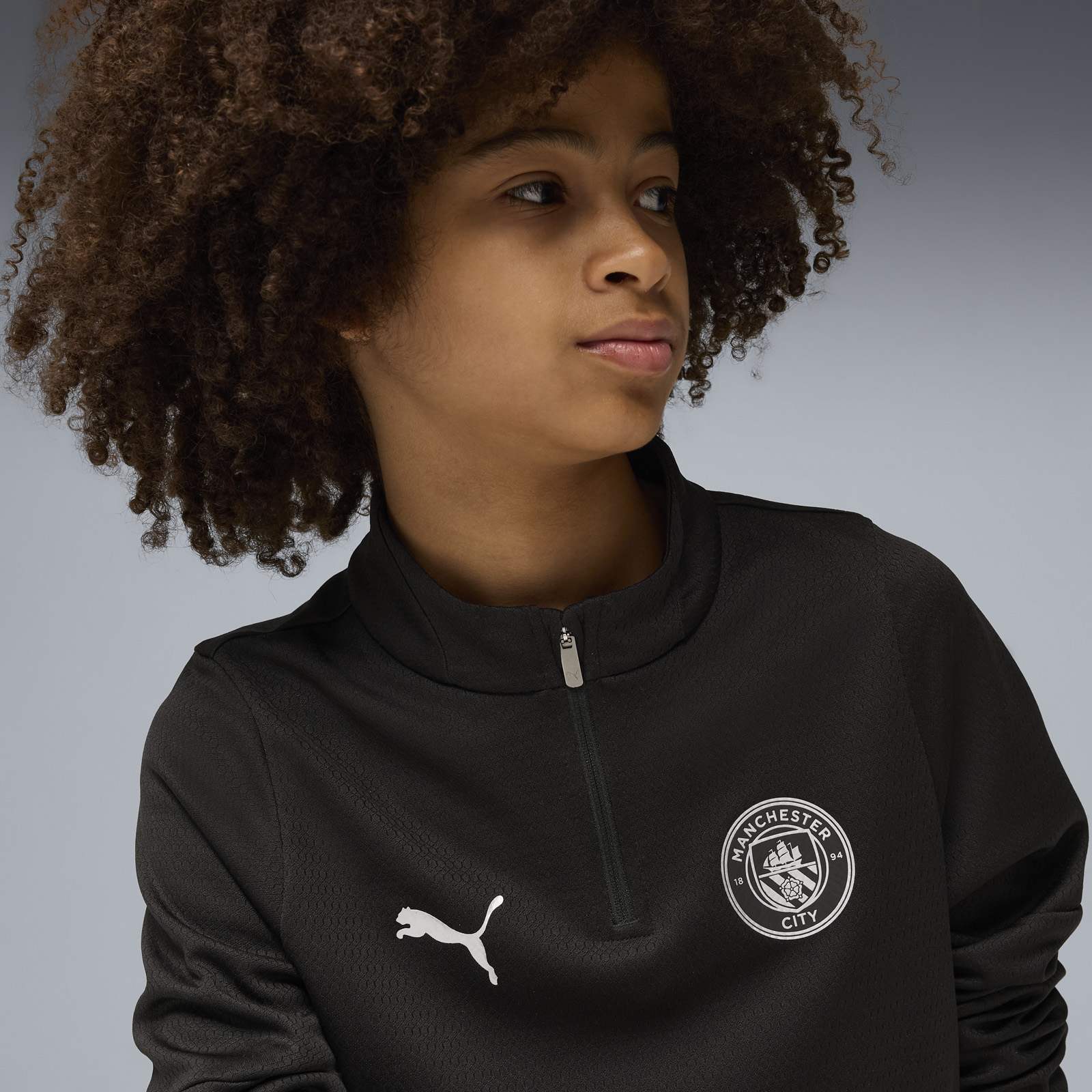 Puma Manchester City Football 2025/26 Kids Half-Zip Training Top - Image 3